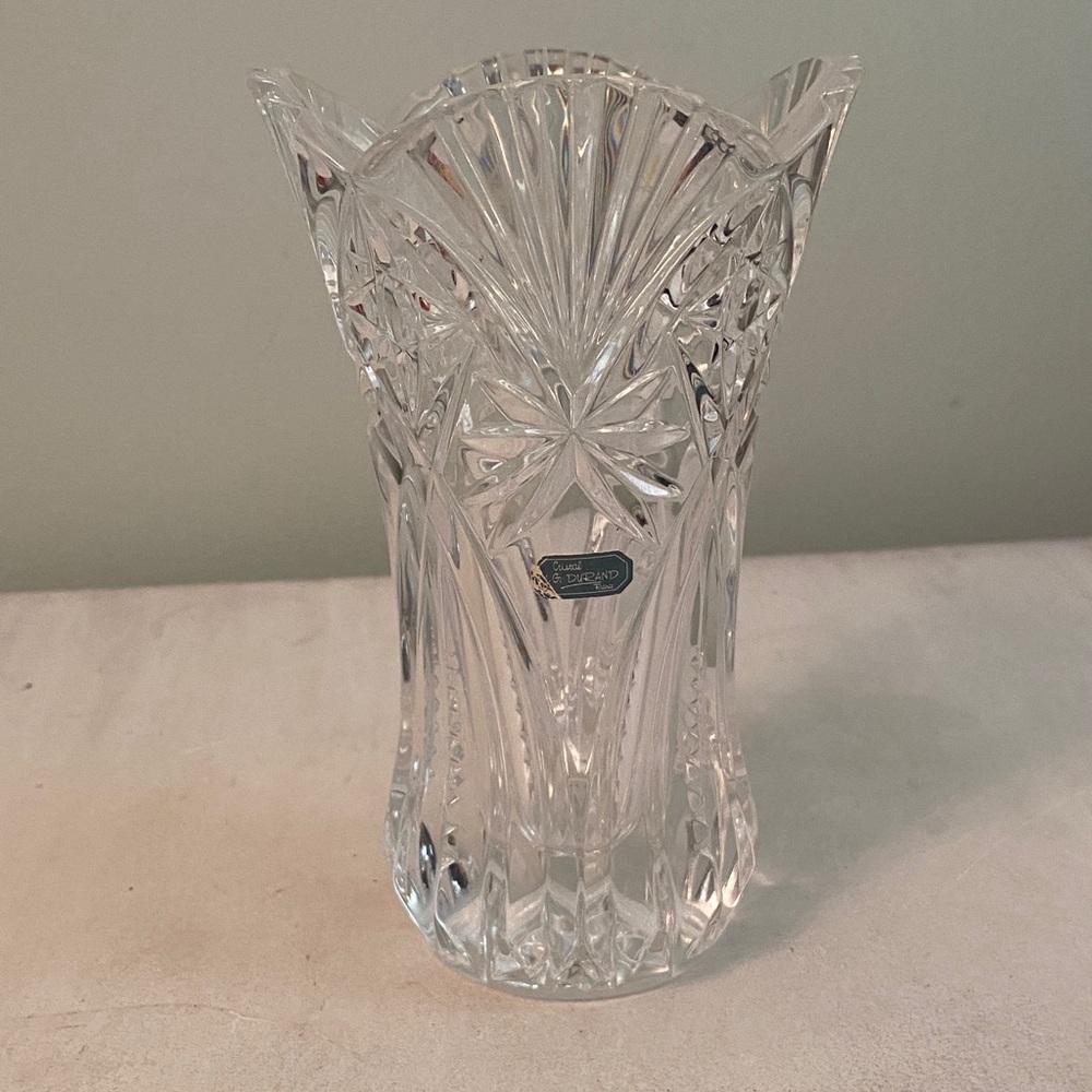 Vintage J.G. Durand Crystal  Vase